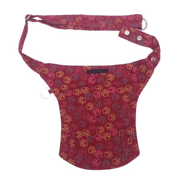 Gassi-Tasche Stoff mit Pfotenmuster Rot-Orange - Barcelona HS 729 Online-Verkauf – Bild 5