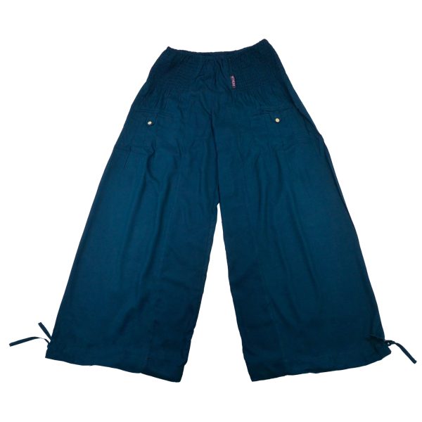 Hose Pluderhose Pumphose aus Viskose Marineblau - Tirra 7 Im Angebot