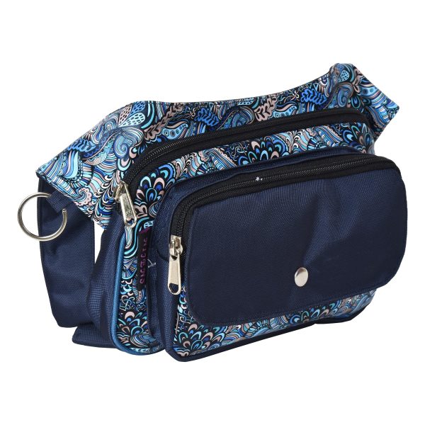 Gassi-Tasche Wasserabweisende (Nylon Saphirblau Paisley) - Frankfurt 71313-P6 Schn?ppchen – Bild 3