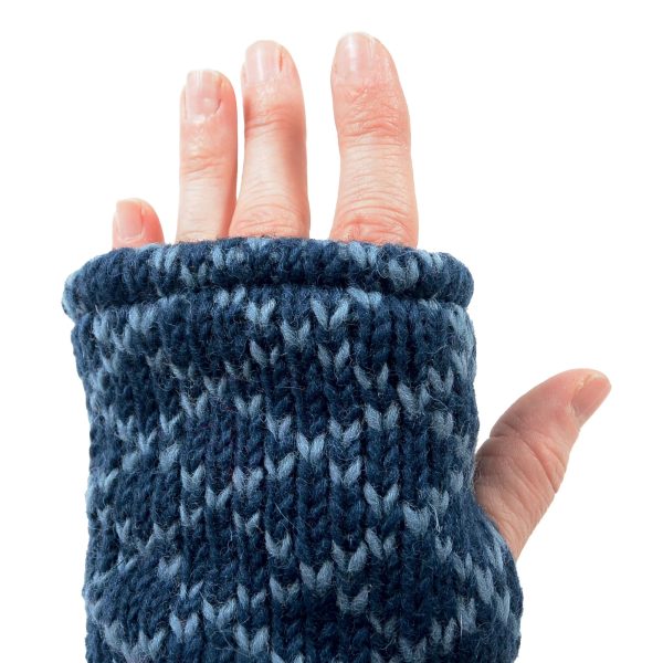 Armstulpen und Pulswärmer aus Schurwolle Rautenmuster - SAMUNDAR-SET COL.16 Zu verkaufen – Bild 3