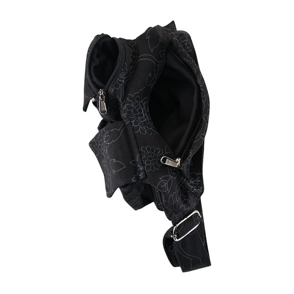 Leckerli-Tube Gassi-Tasche (Stoff Black Flowers) - Lefkada Plus 057 Angebot – Bild 4