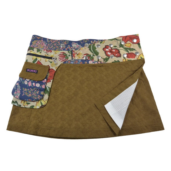 Sommerrock Wickelrock Minirock bestickter Baumwollstoff - Dounut C Short 184 Angebot
