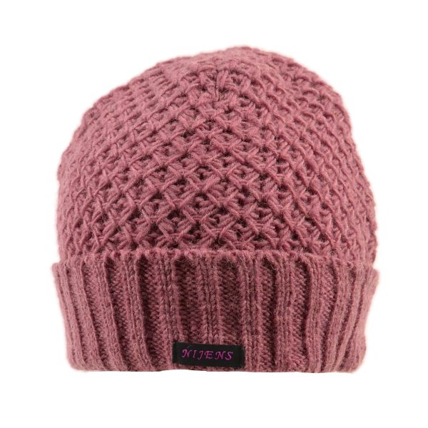 Wollmütze, kurze Beanie Mütze Altrosa zwei Varianten  - ORLEILA 31 Angebot – Bild 2