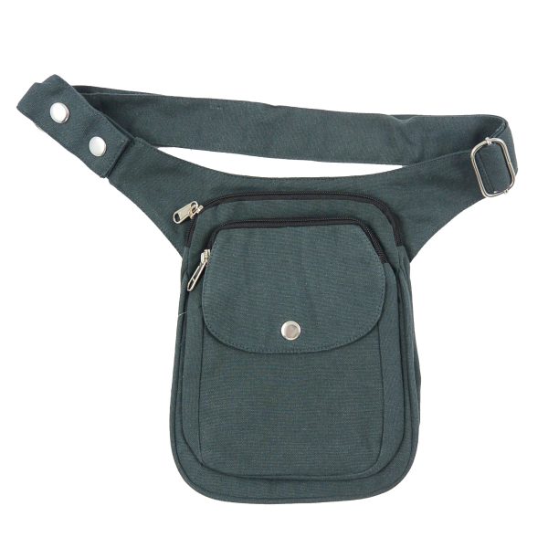 Gassi-Tasche Bauchtasche S-XXXL Canvas Grün - Freiburg HS-7706 Schn?ppchen