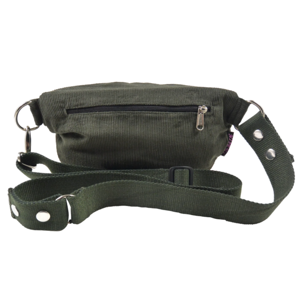 Gassi-Tasche   Crossbodybag, Beltbag aus Cord-Stoff Lodengrün - Bangkok 112 Jetzt online – Bild 4