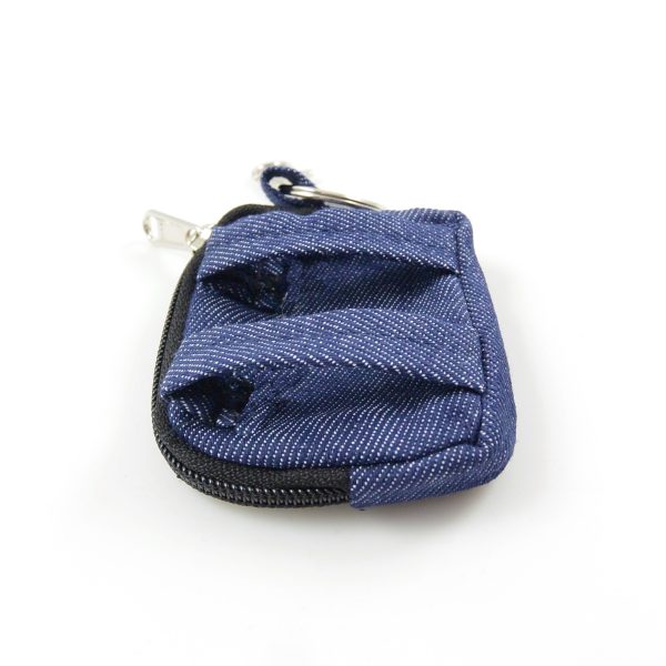 Kleine Beuteltasche mit Öse und Karabiner - Erfurt  N 06 Denim-02 Blau Online – Bild 2