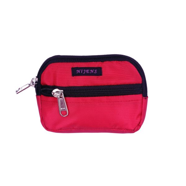 Kleine Beuteltasche mit Gürtelschlaufen, wasserdichter Stoff in Rot - Milan 037103 Schn?ppchen
