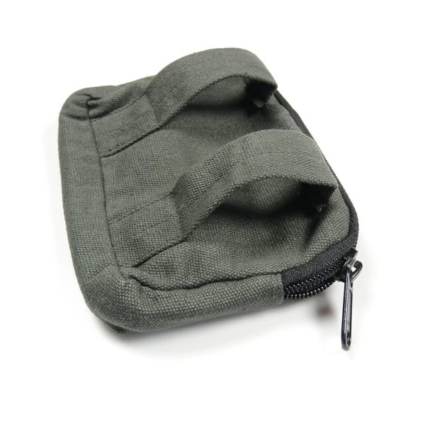 Nijens Kleine Beuteltasche aus Baumwollstoff in Graugrün - Kiel R-05026 Online – Bild 3