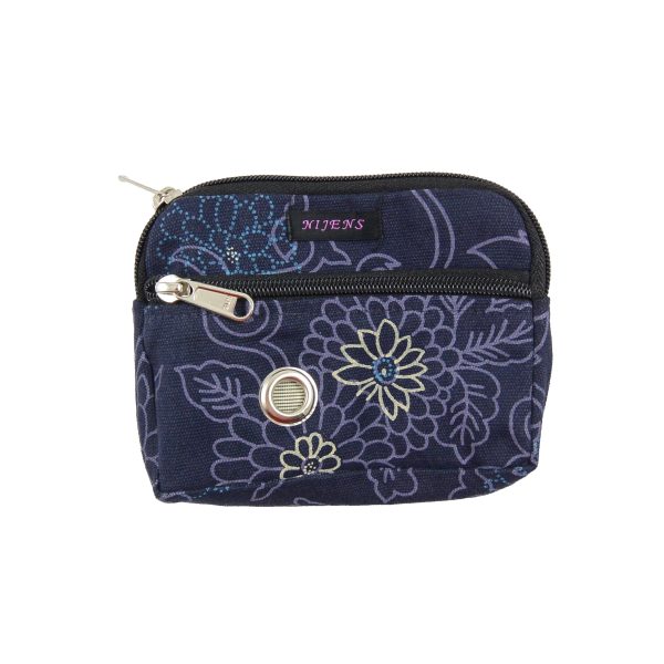 Kleine Beuteltasche Baumwollstoff Lila Blumen Prague 0724 Verkauf