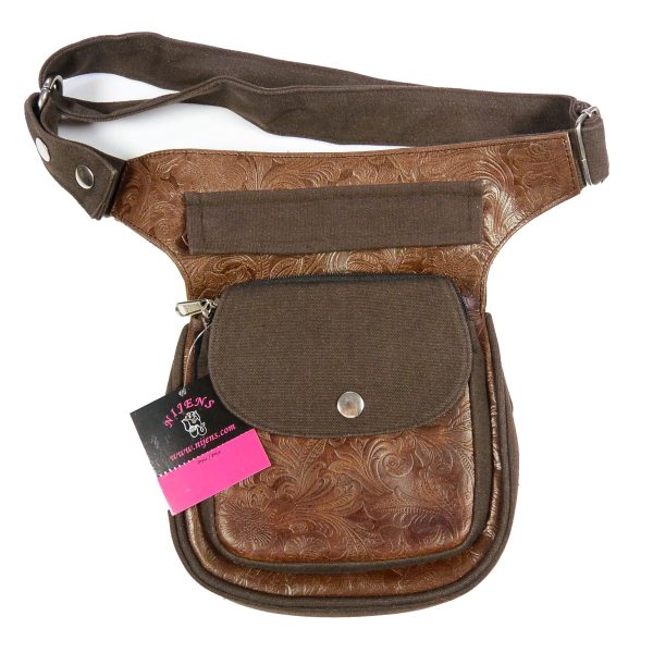 Gassi-Tasche S-XXXL Leder Vintage Ornament-Prägung Hannover HS F-115 Schn?ppchen