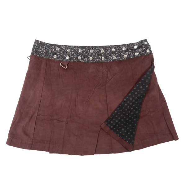 Winterrock Wenderock Wickelrock XL Cordrock  - Rasmalai Corduroy 402 Zu verkaufen – Bild 2