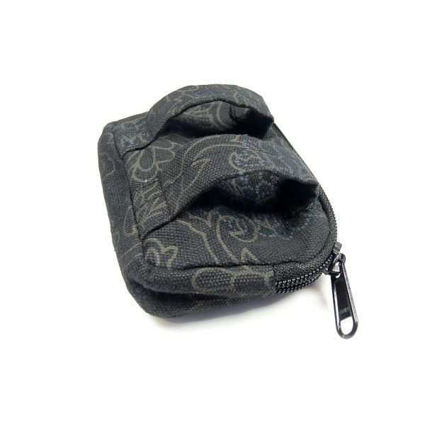 Kleine Beuteltasche, Stoff Black Flowers - Milan 03057 Schn?ppchen – Bild 2