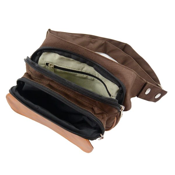 Gassi-Tasche Bauchtasche S-XXXL wasserabweisend, Dunkelbraun - Frankfurt 7337 Verkauf – Bild 4