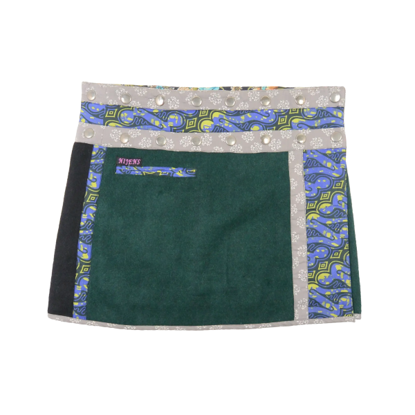 Winterrock Wenderock Minirock aus Wolle Tweed - Foudge Wool Short 8 Mode