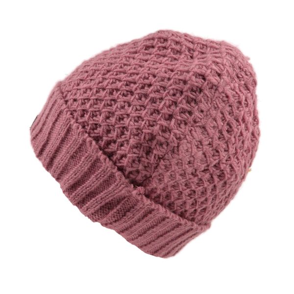 Wollmütze, kurze Beanie Mütze Altrosa zwei Varianten  - ORLEILA 31 Angebot – Bild 3