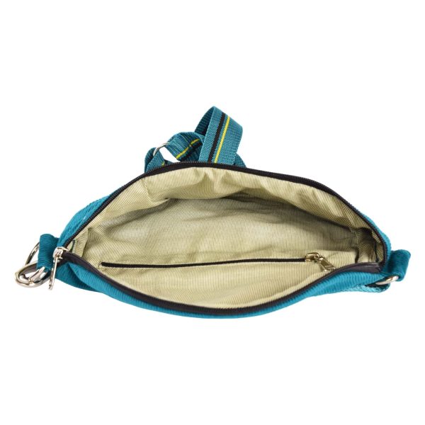 Gassi-Tasche   Crossbodybag, Beltbag aus Cord-Stoff Seegrün - Bangkok 106 Jetzt online – Bild 3