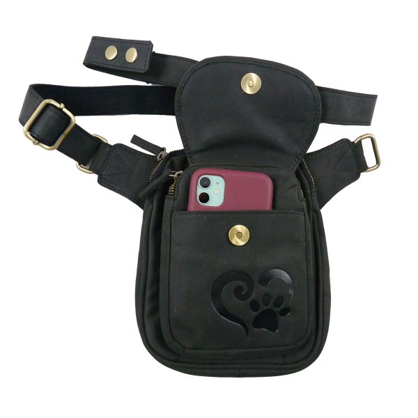 Gassi-Tasche aus Leder Schwarz, S-XXXL - Freiburg NJ-22 8040 Jetzt online – Bild 2