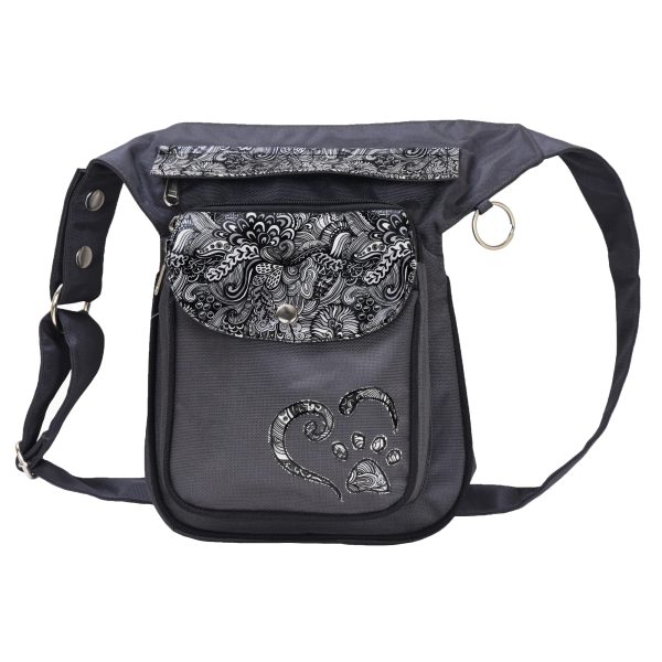 Gassi-Tasche, wasserabweisende Tasche mit Paisley Anthrazit S-XXXL - Hannover ZHS 7104-P8 Zu verkaufen