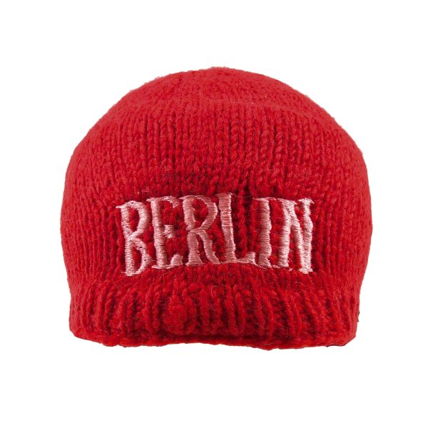 Kurze Beanie Mütze Wollmütze Berlin Logo - BIRTAMOD E-23 Verkauf