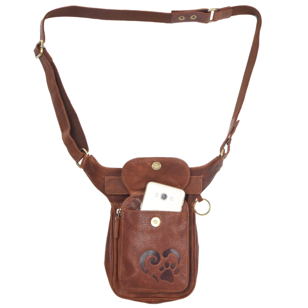 Gassi-Tasche Leder (Pfote&Herz Prägung) S-XXXL - Hannover NJ-25 8048 Online – Bild 4