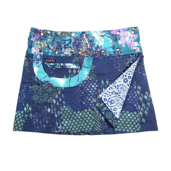 Sommerrock Wenderock Minirock Baumwollstoff - Bagelon Short- 29 Angebot