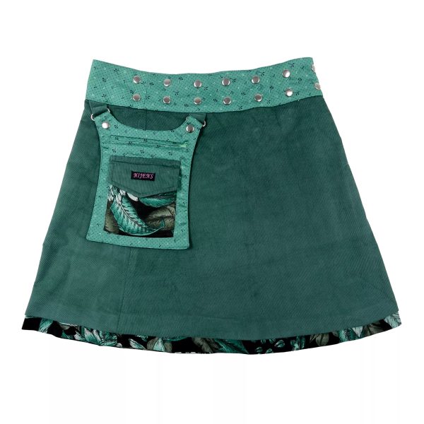 Winterrock Wenderock Wickelrock Cordrock - Rasmalai Corduroy 48 Im Angebot