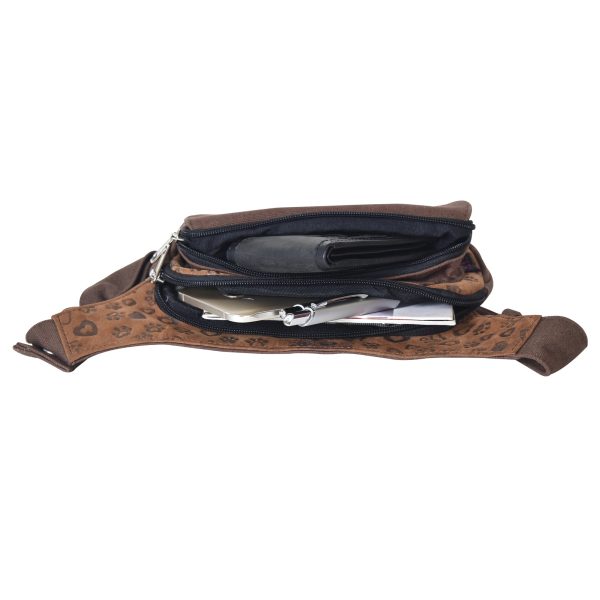 Gassi-Tasche Vintage Leder mit kleinen Pfoten&Herzprägungen - Frankfurt- 4826 Angebot – Bild 3