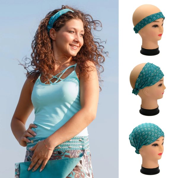 Haarband Stirnband aus Stoff - Bandana 61 Mode – Bild 2