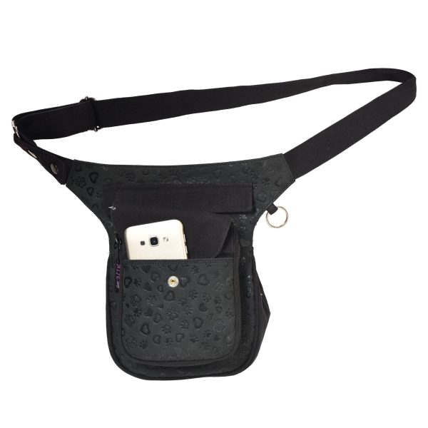 Gassi-Tasche Vintage Leder Pfote&Herzprägungen, S-XXXL - NJ-Hannover HS 4822 Rabatt – Bild 4