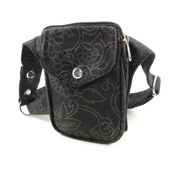 Gassi-Tasche Stoff Black Flowers Hamburg 57 Zu verkaufen – Bild 4