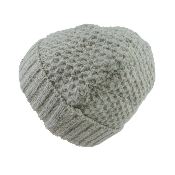 Wollmütze, kurze Beanie Mütze Naturweiß - ORLEILA 40 Online-Schn?ppchen – Bild 3
