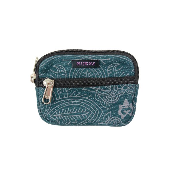 Kleine Beuteltasche aus bedrucktem Baumwollstoff (Om-Print) mit Gürtelschlaufen Milan 0309 Zu verkaufen