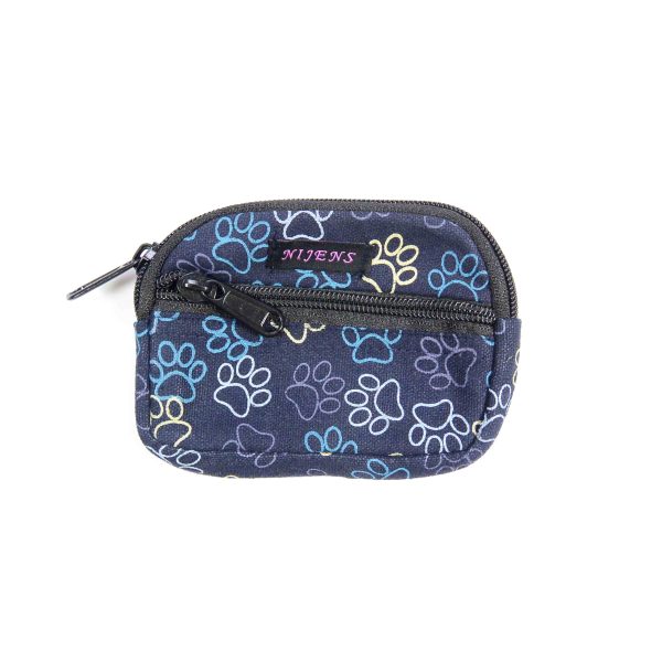 Kleine Beuteltasche mit Gürtelschlaufen Lila Hunde-Fußabdrücke Milan 3040 Online