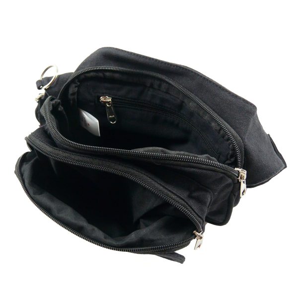 Gürteltasche Multifunktionale Gassi-Tasche S-XXL Canvas - Frankfurt Black Uni Verkauf – Bild 3