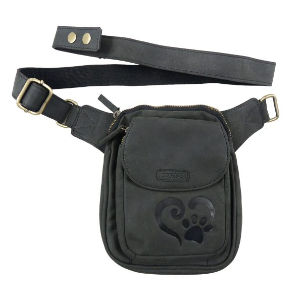 Gassi-Tasche aus Leder Schwarz, S-XXXL - Freiburg NJ-22 8040 Jetzt online