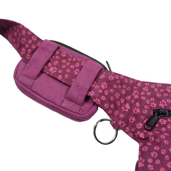 Kleine Beuteltasche Baumwollstoff in Fuchsia OM-Print - Milan 03011 Angebot – Bild 2