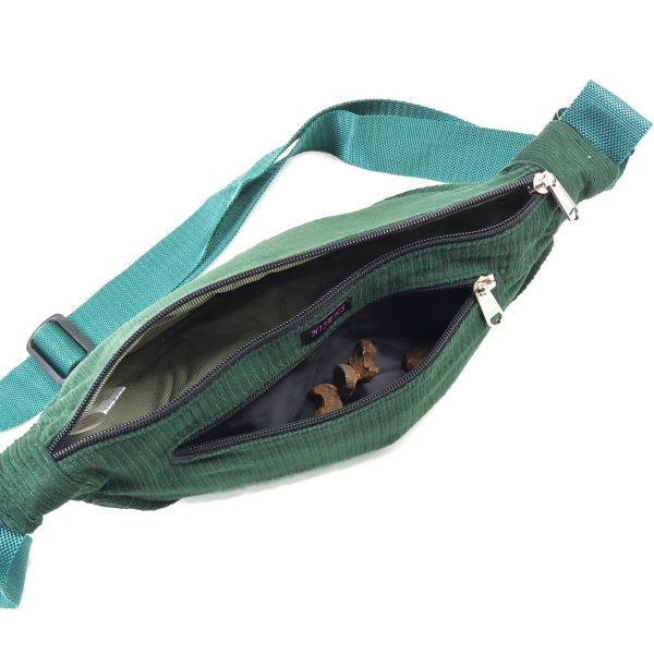 Crossbodybag aus Cord-Stoff Tannengrün - Rishikesh 111 Angebot – Bild 2