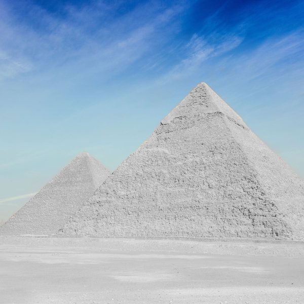Pyramiden von Gizeh, Glasbild Quadratisch Rabatt – Bild 5