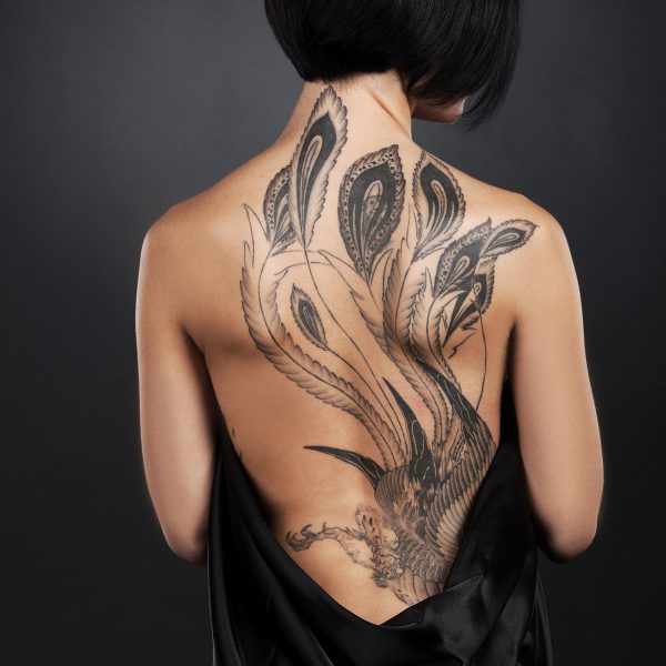 Sexy Dragon Tattoo, Glasbild Quadratisch Jetzt online – Bild 5