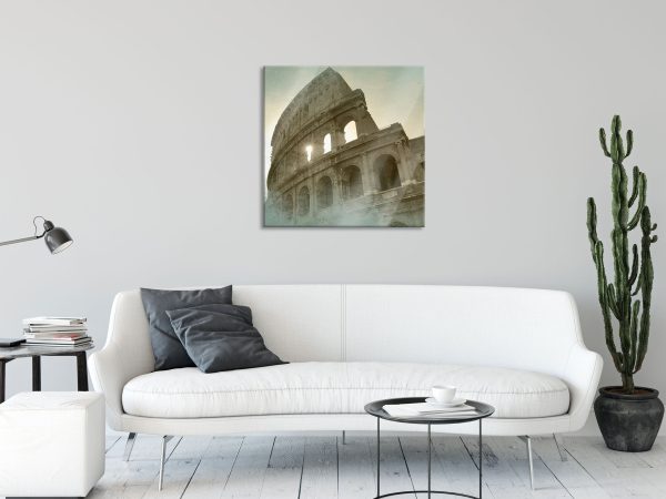 Kolosseum Rom, Glasbild Quadratisch Mode – Bild 2