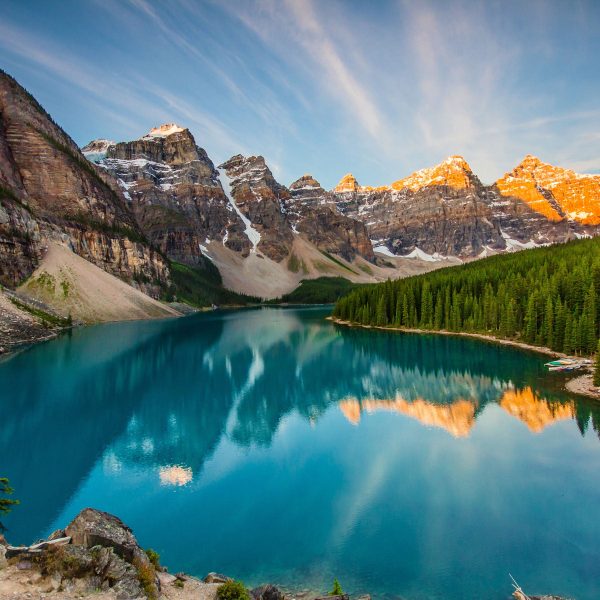 Bergsee, Glasbild Quadratisch Online-Schn?ppchen – Bild 5
