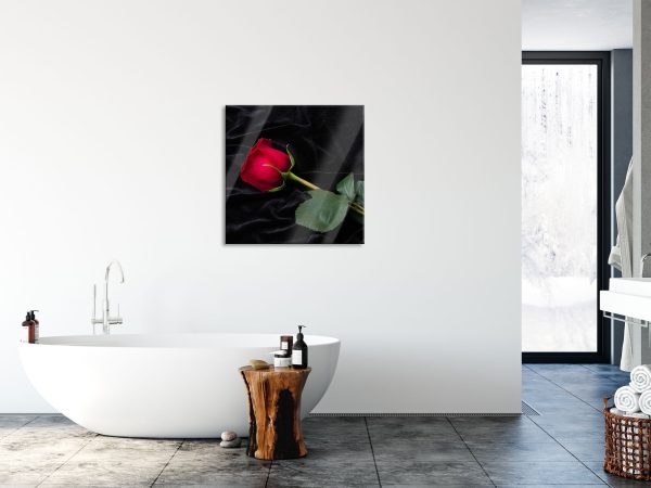 Rose, Glasbild Quadratisch Verkauf – Bild 4